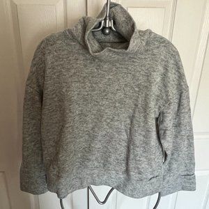 Light gray cowl neck sweater